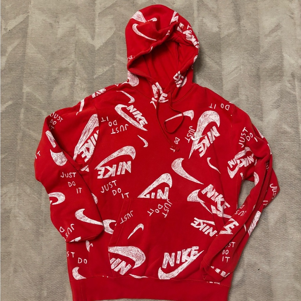 Nike Red Logos sweatshirt Size M
